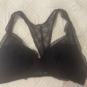 Victoria’s Secret Black Lace Bralette Bra Size Large